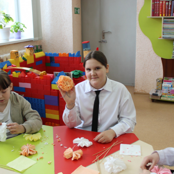 Мастер-класс &laquo;Весенний букет для мамы&raquo;